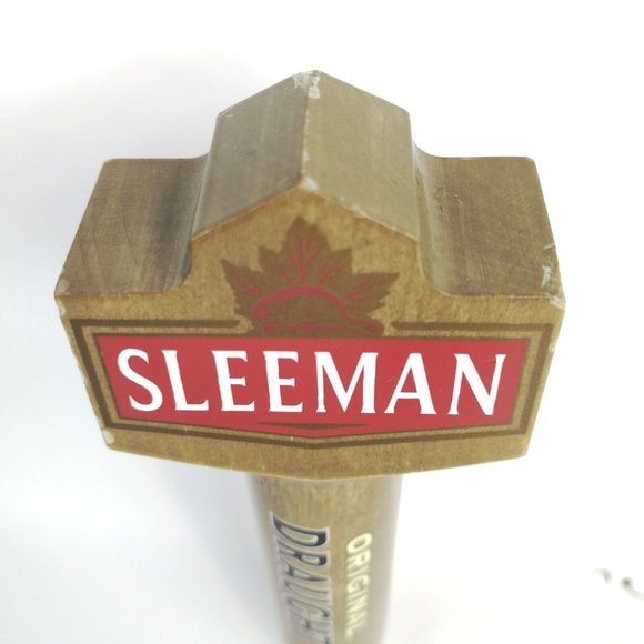 Beer Tap Pull 10" Vintage Sleeman Original Draught Bar Mancave Pub Lager - Picture 3 of 4